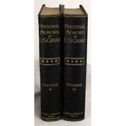 Personal Memoirs of U. S. GRANT 2 Volumes 1885 & 6 Charles L. Webster Co., NY